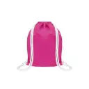 MOCHILA ENCARRUJADA CAMBRELA FUCSIA/CORDON BLANCO 40CMX32CM
