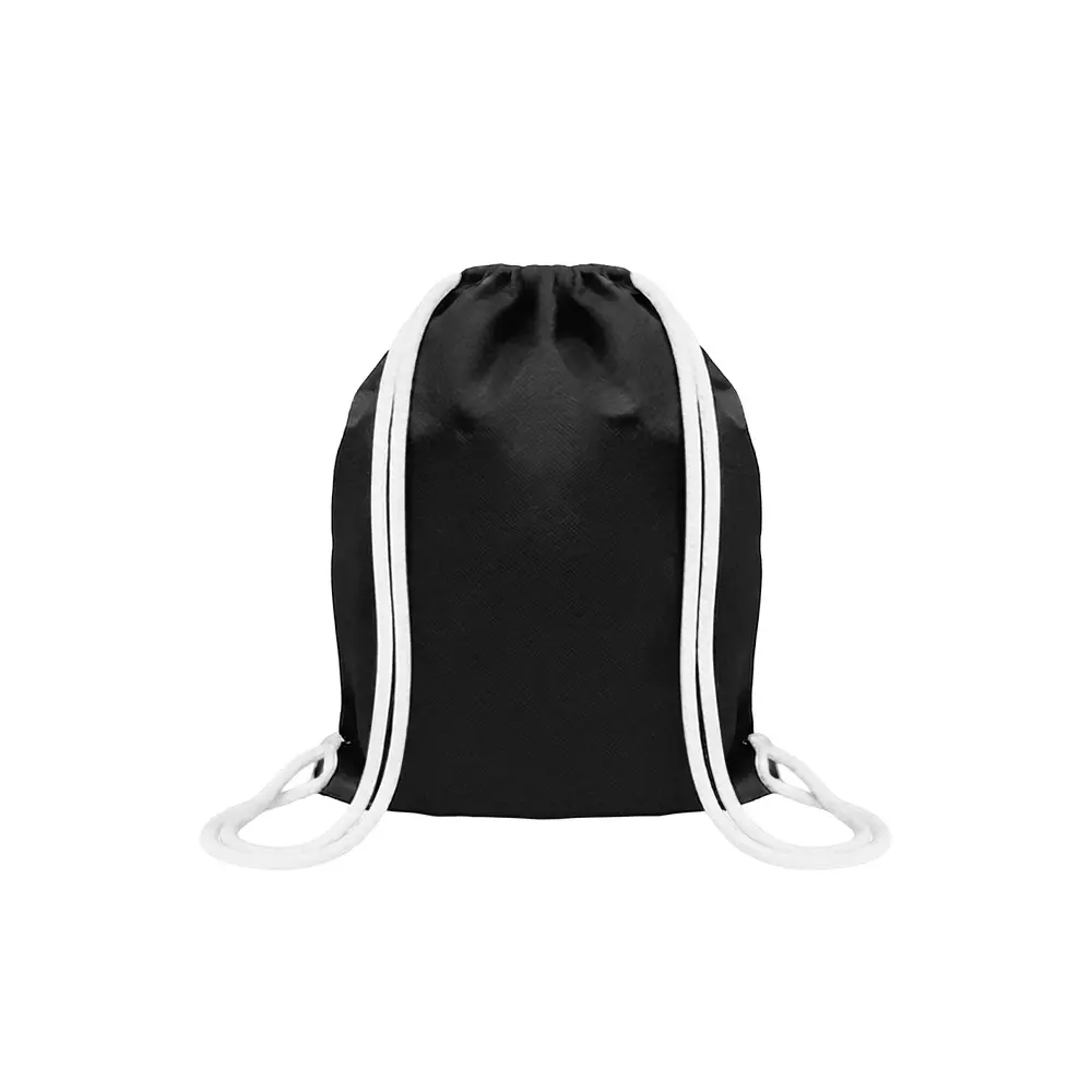 MOCHILA ENCARRUJADA CAMBRELA NEGRO/CORDON BLANCO 40CMX32CM