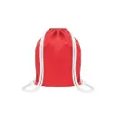 MOCHILA ENCARRUJADA CAMBRELA ROJO/CORDON BLANCO 40CMX32CM