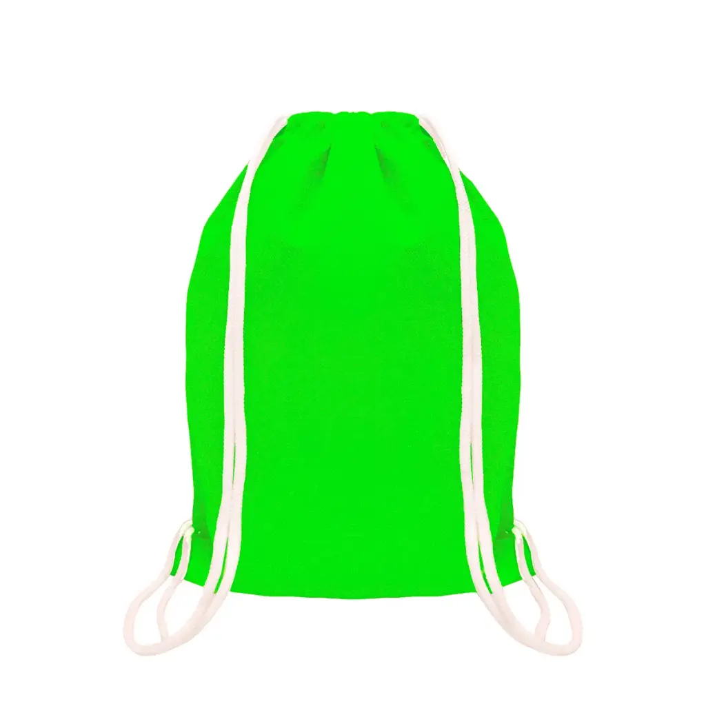 MOCHILA ENCARRUJADA CAMBRELA VERDE CLARO/CORDON BLANCO 40CMX32