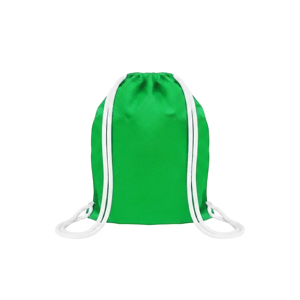 MOCHILA ENCARRUJADA CAMBRELA VERDE CLARO/CORDON BLANCO 40CMX32