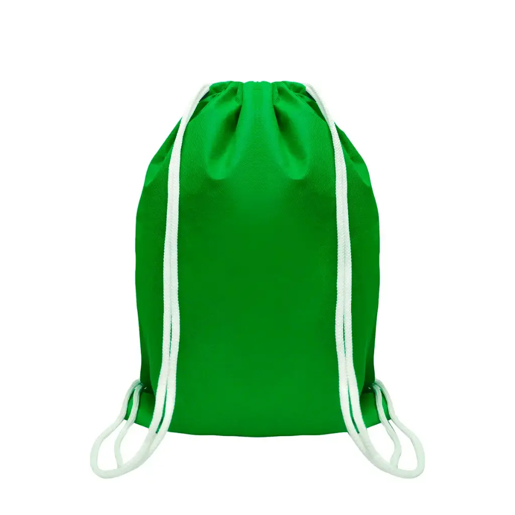 MOCHILA ENCARRUJADA CAMBRELA VERDE/ CORDON BLANCO 40CMX32CM