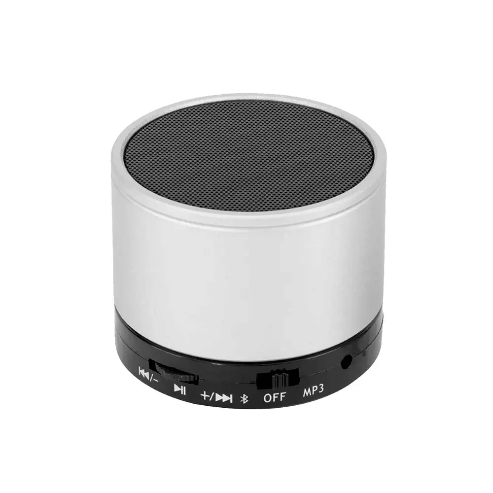 PARLANTE CON RADIO Y BLUETOOTH LENOX PLATEADO