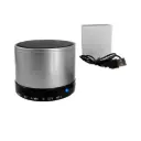 PARLANTE CON RADIO Y BLUETOOTH LENOX PLATEADO