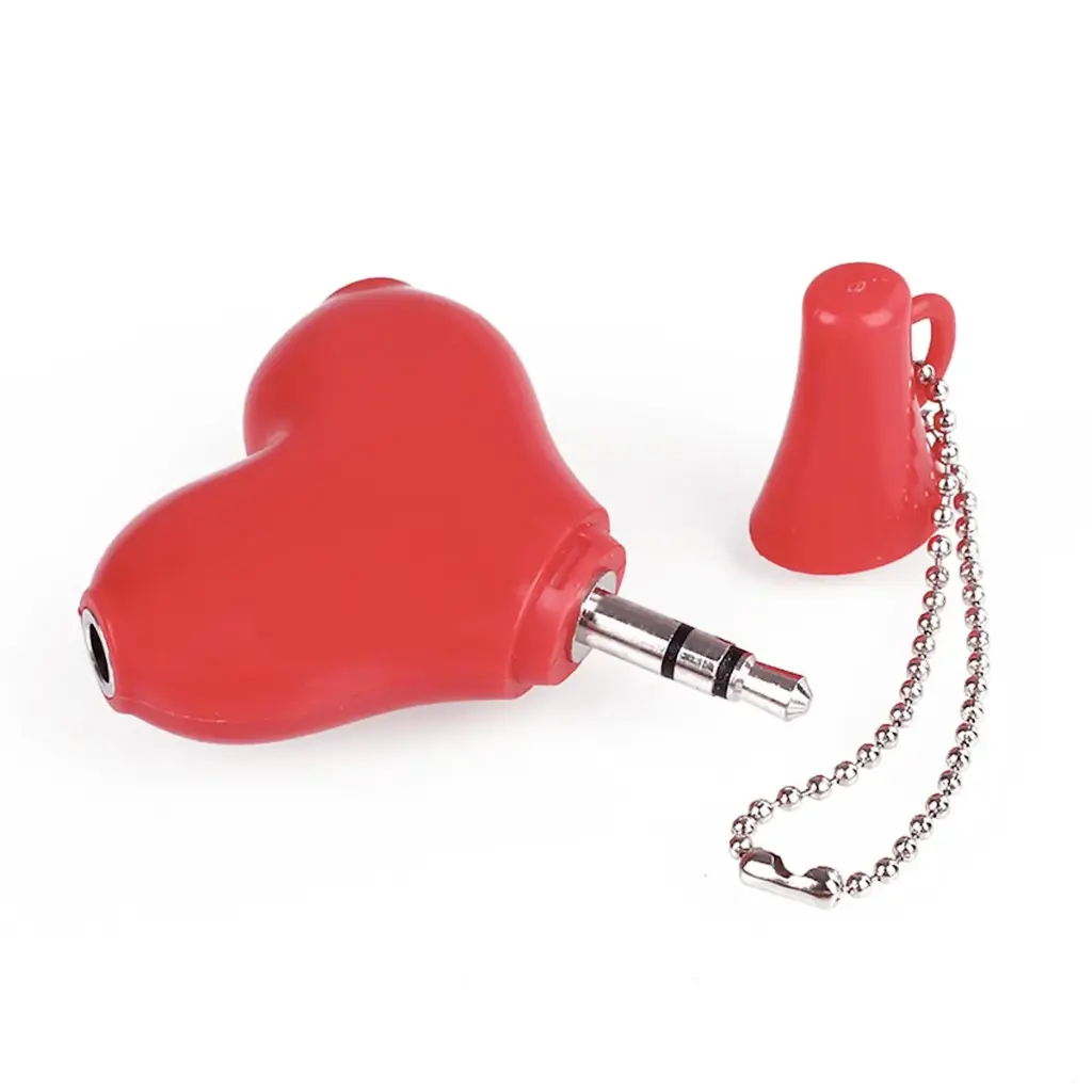 SEPARADOR  DE AUDIFONO HEART ROJO