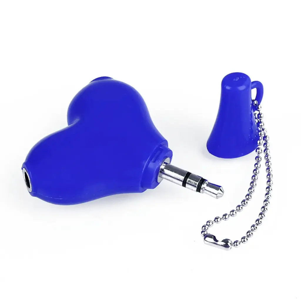 SEPARADOR DE AUDIFONOS HEART AZUL
