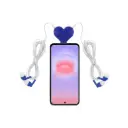 SEPARADOR DE AUDIFONOS HEART AZUL
