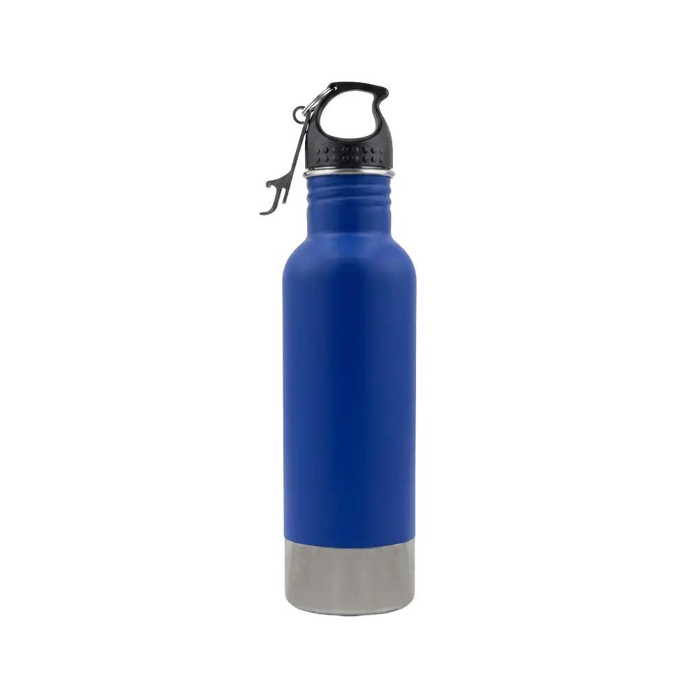 TERMO CAMPING AZUL CON DESTAPADOR DE 750 ML