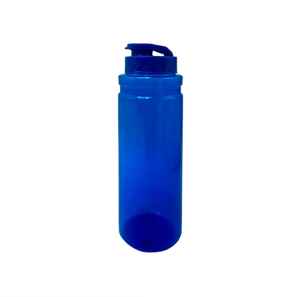 TOMATODO CILINDRO PVC AZUL TRASLUCIDO 750 ML