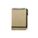 LIBRETA ECOLOGICA CON BOLIGRAFO DE FIBRA DE CAFE