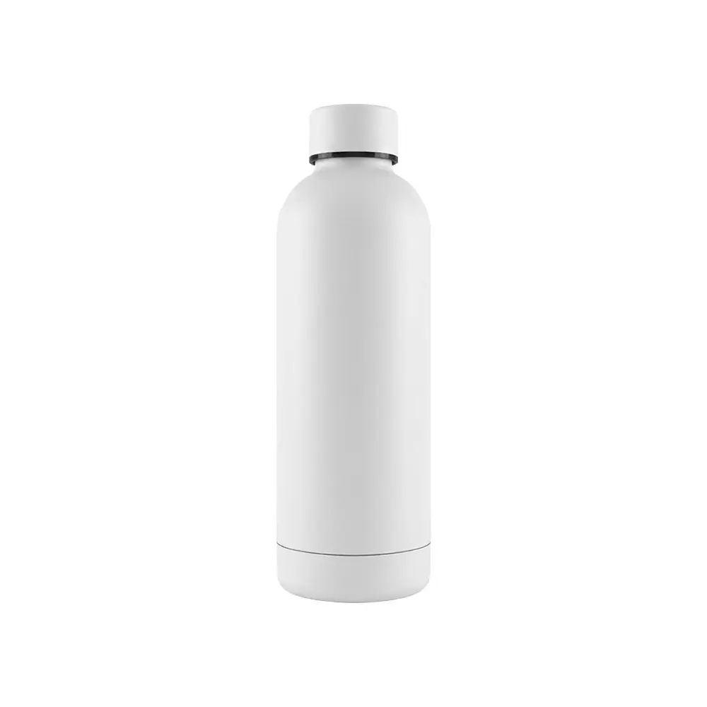 TERMO RUBBER DE ACERO INOXIDABLE COLOR BLANCO