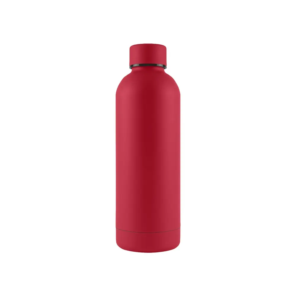 TERMO RUBBER DE ACERO INOXIDABLE COLOR ROJO