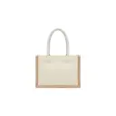 BOLSO DE LIENZO Y YUTE 16*22*10 CM