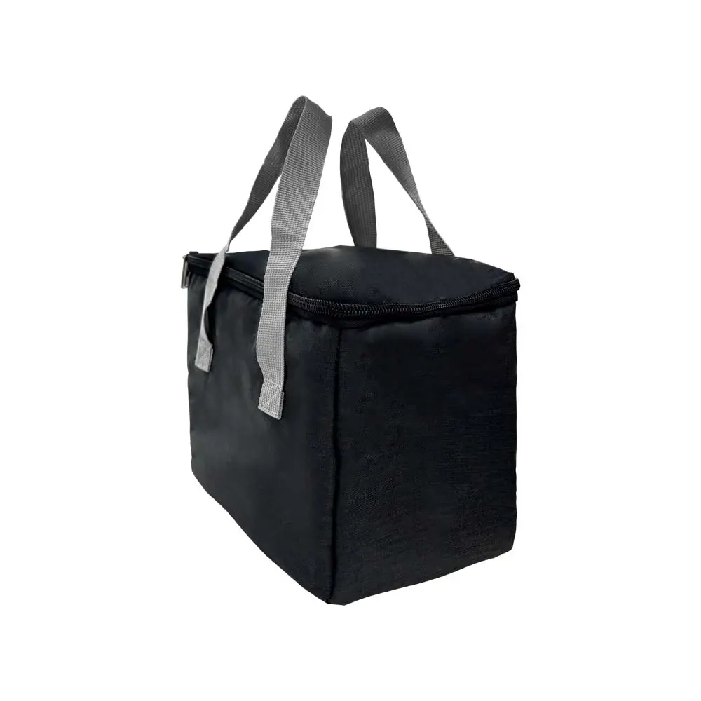 LONCHERA TERMICA TIPO RECTA DE COLOR NEGRO