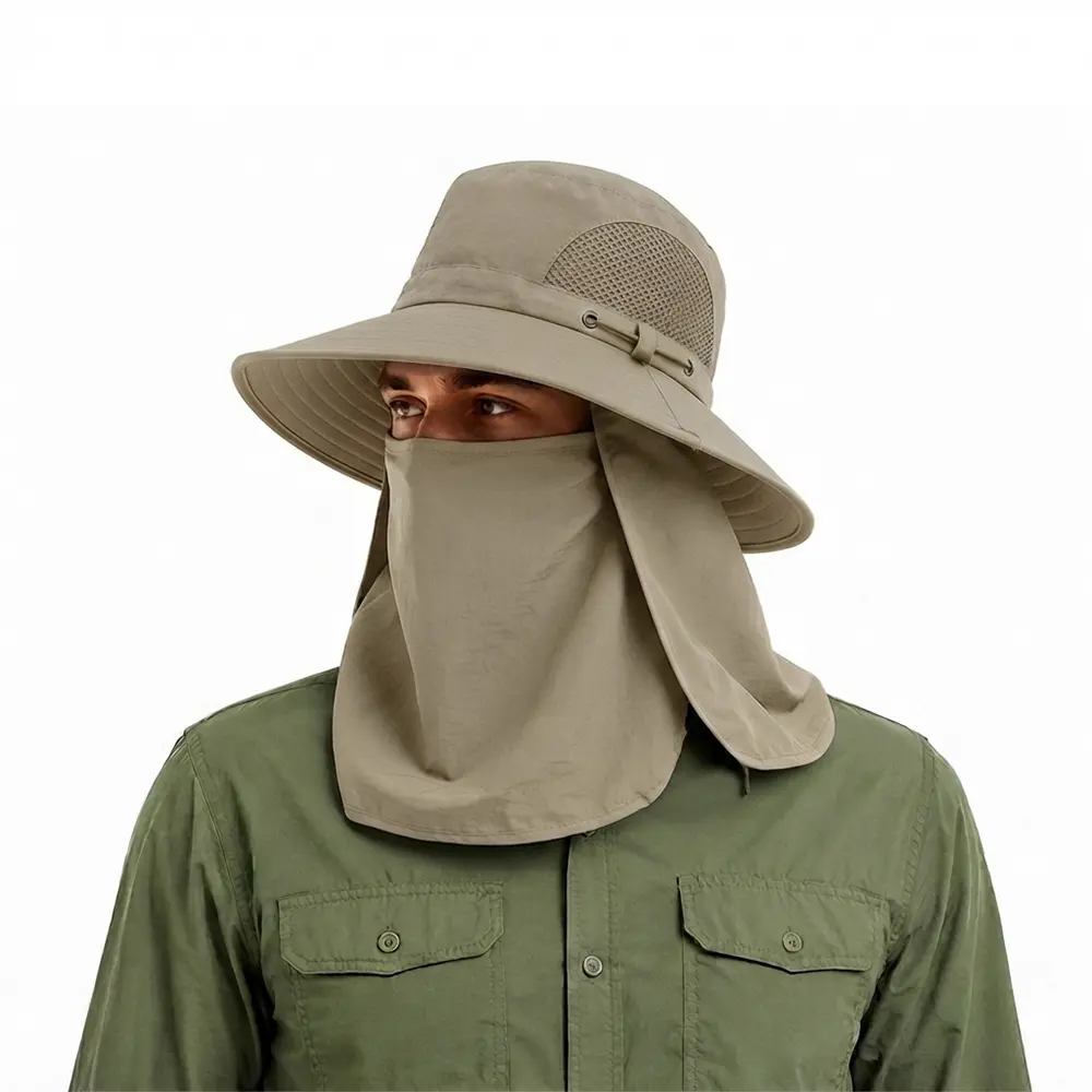 SOMBRERO SAFARI IMPORTADO PREMIUM COLOR CAKI