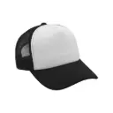 GORRA CAMIONERA PREMIUM NEGRO CON BLANCO