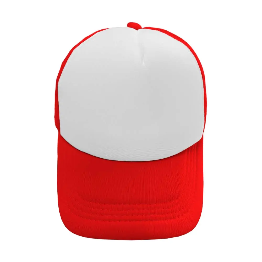 GORRA CAMIONERA DE COLOR ROJO CON BLANCO