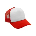 GORRA CAMIONERA PREMIUM ROJO CON BLANCO
