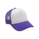 GORRA CAMIONERA PREMIUM MORADO CON BLANCO