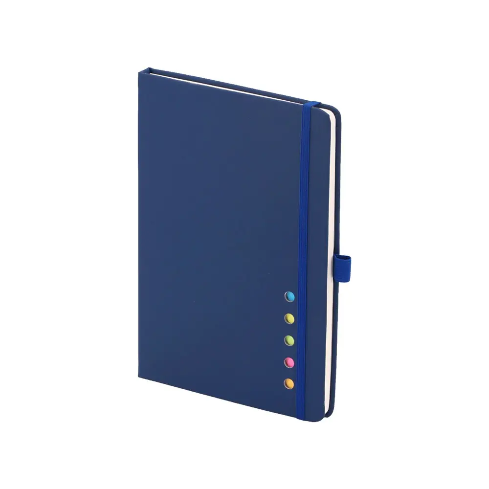 CUADERNO LONDON CON POST IT Y NOTAS COLOR AZUL