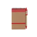 LIBRETA ECOLOGICA HEGA ROJO CON BOLIGRAFO
