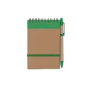 LIBRETA ECOLOGICA HEGA VERDE CON BOLIGRAFO