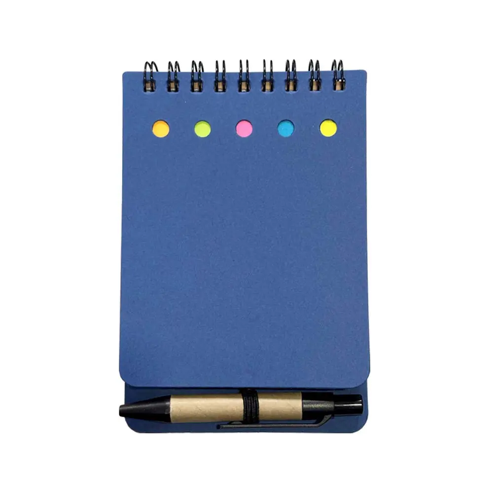 LIBRETA ECOLOGICA TAP AZUL CON POST ITS Y BOLIGRAFO