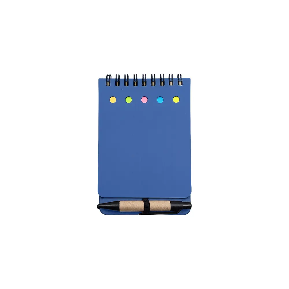 LIBRETA ECOLOGICA TAP AZUL CON POST ITS Y BOLIGRAFO
