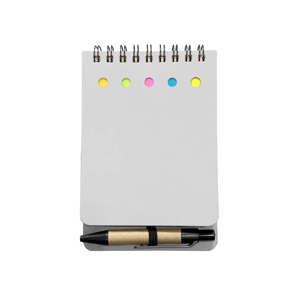 LIBRETA ECOLOGICA TAP BLANCO CON POST ITS Y BOLIGRAFO