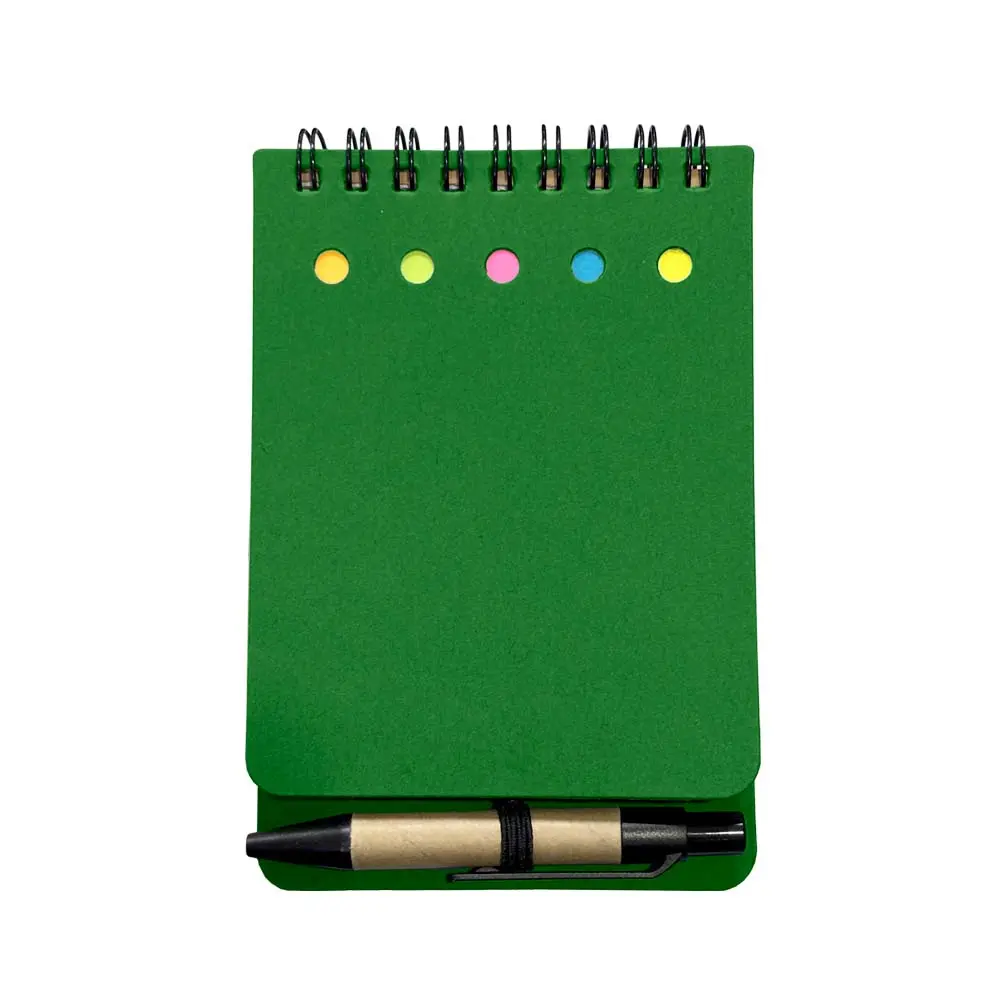 LIBRETA ECOLOGICA TAP VERDE CON POST ITS Y BOLIGRAFO