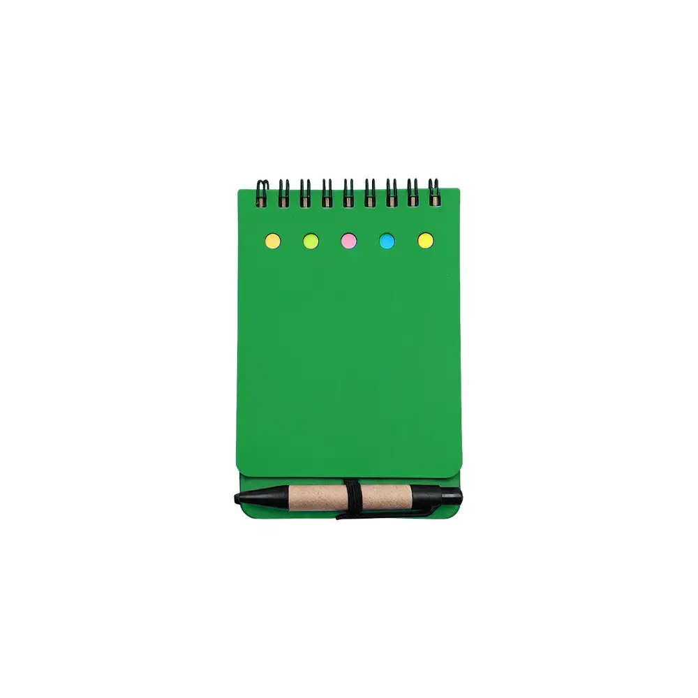 LIBRETA ECOLOGICA TAP VERDE CON POST ITS Y BOLIGRAFO