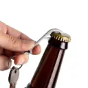 LLAVERO DESTAPADOR DE ALUMINIO FIESTA PLATEADO
