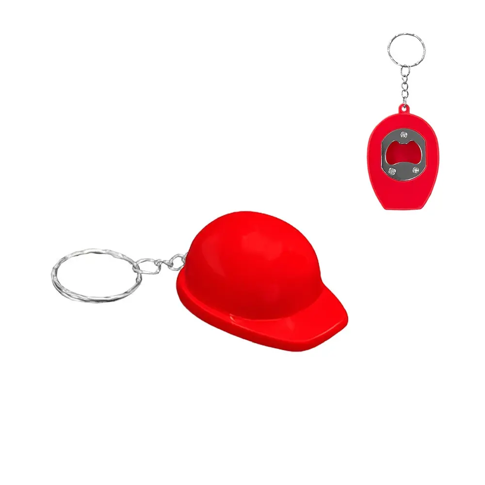 LLAVERO DESTAPADOR CASCO JR ROJO