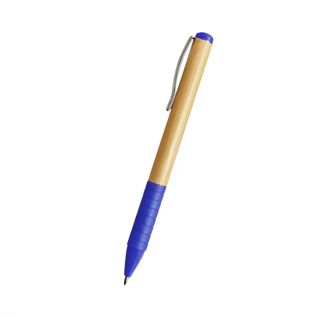 BOLIGRAFO BAMBOO GRIP AZUL