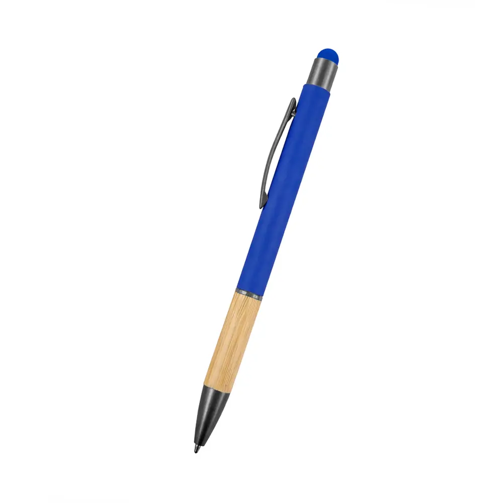 BOLIGRAFO RUBBER BAMBOO TOUCH COLOR AZUL ELECTRICO