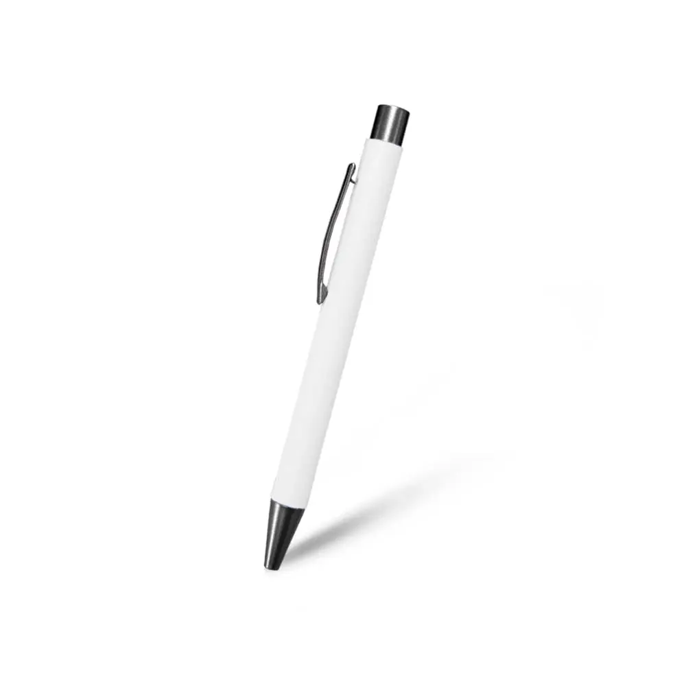 BOLIGRAFO RUBBER CLASICA COLOR BLANCO