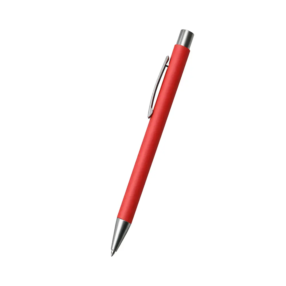 BOLIGRAFO RUBBER CLASICA COLOR ROJO