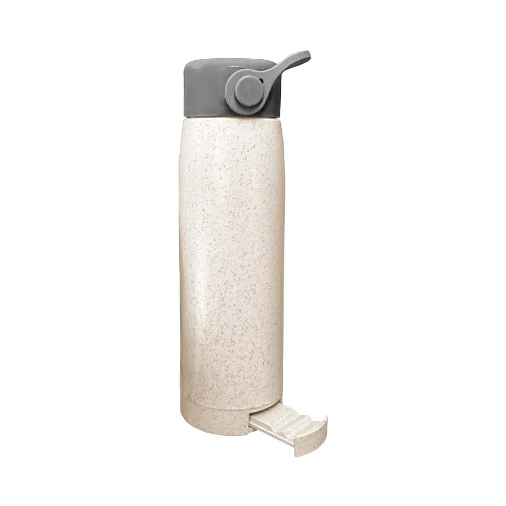 BOTELLA DE VIDRIO/ AVENA CON SOPORTE PARA CELULAR