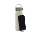 BOTELLA DE VIDRIO/ AVENA CON SOPORTE PARA CELULAR