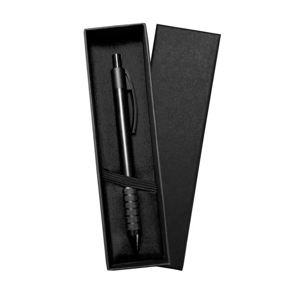 CAJA CLASICA CON BOLIGRAFO METALICO COLOR NEGRO