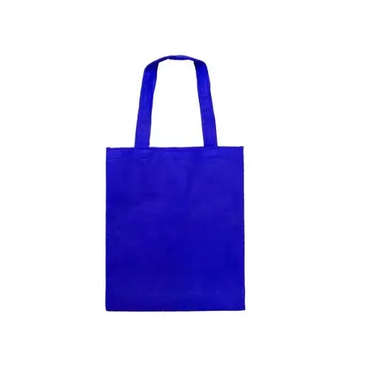 BOLSO CAMBRELA AZUL CON TIRA COSIDO 30X37X10