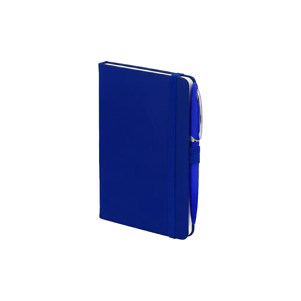 LIBRETA META CON BOLIGRAFO COLOR AZUL