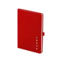 CUADERNO LONDON CON POST IT Y NOTAS COLOR ROJO