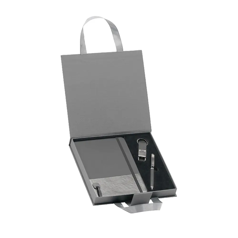 SET EJECUTIVO TIPO MALETIN COLOR GRIS