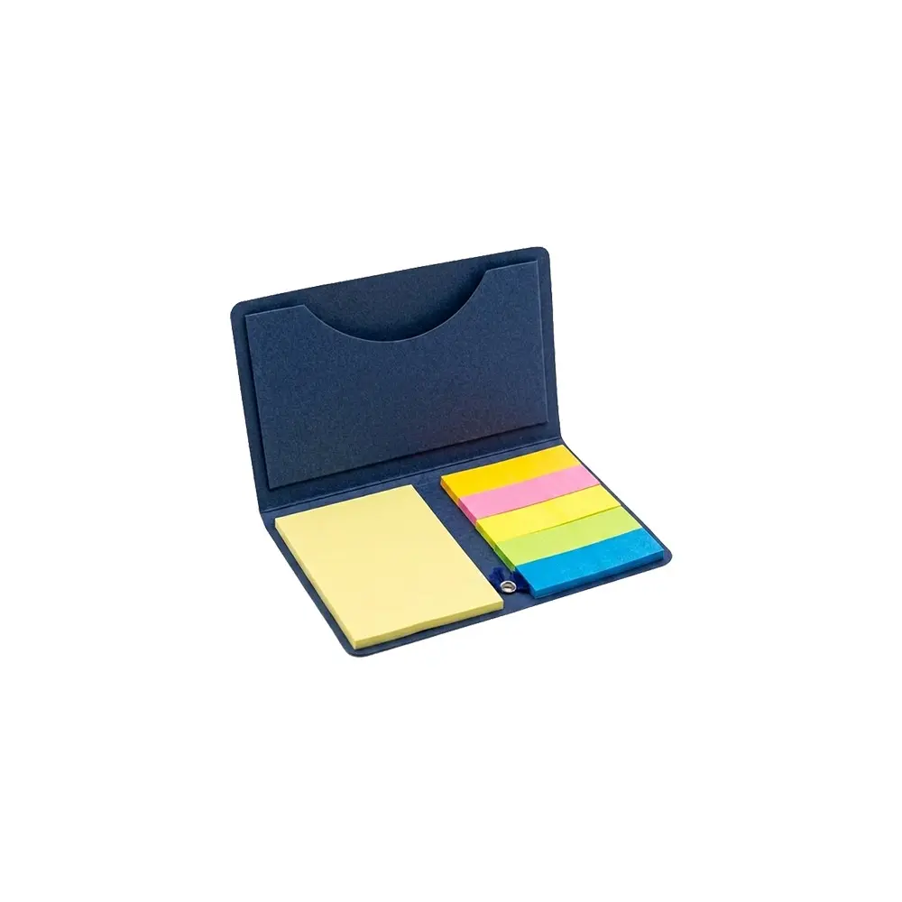 PORTA NOTAS CON POST IT COLOR AZUL