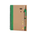 CUADERNO ECOLOGICO HEGA VERDE CON BOLIGRAFO 