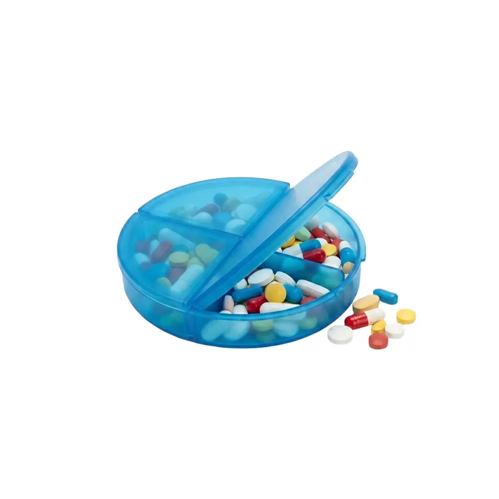 PASTILLERO ORGANIZADOR DAILY AZUL TRASLUCIDO