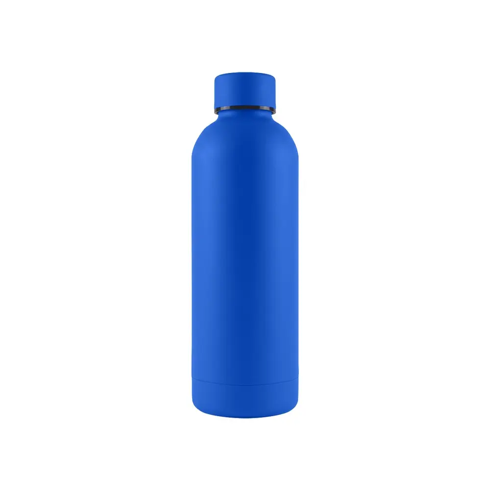 TERMO RUBBER DE ACERO INOXIDABLE COLOR AZUL ELECTRICO