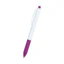 BOLIGRAFO CLICK PLUS BLANCO CON FUCSIA