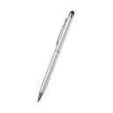 BOLIGRAFO METALICA TOUCH PLATEADO CON TOUCH NEGRO